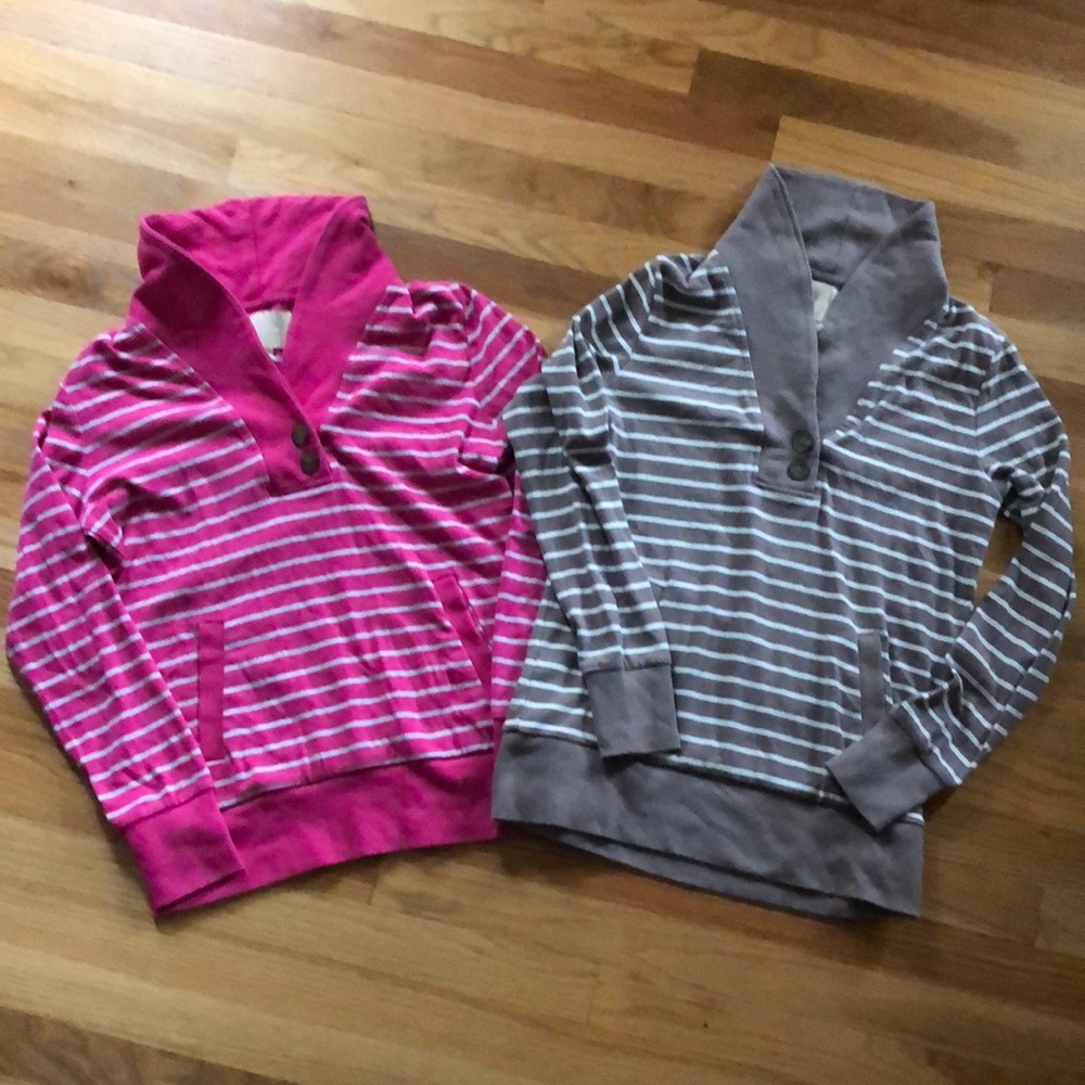GUC Banana Republic Striped Sweatshirt Lot - Med
